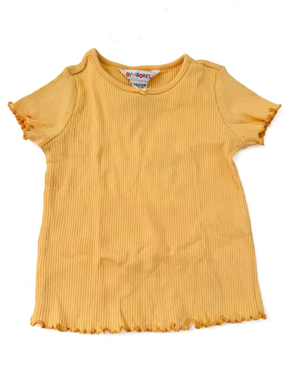 Vintage Gymboree Rainbow Tag 90s Girl Yellow Shirt blouse Spring Girls 3-4